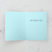 ラブユーバレンタイン プレティ フローラル ファン ブルー ハーツ カード (内部)