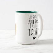 ラブユーパパおもしろい犬引用文カスタム&写真/名前 ツートーンマグカップ (正面右)