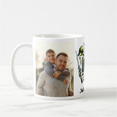 ラブユーパパカスタム写真魚釣り コーヒーマグカップ (左)