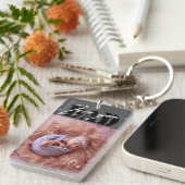 ラブユーパパタイポグラフィ2フォトキーチェーン キーホルダー (正面右)