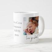 ラブユーパパハート写真1st Faters Day ジャンボコーヒーマグカップ (正面右)