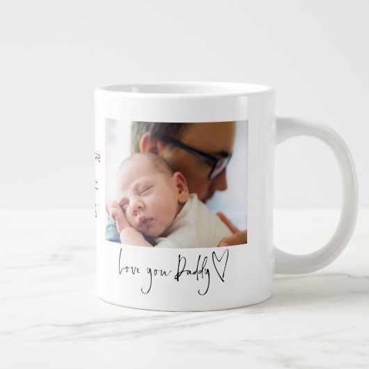 ラブユーパパハート写真1st Faters Day ジャンボコーヒーマグカップ (右)