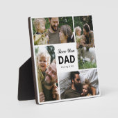 ラブユーパパフォトコラージュファミリーギフト フォトプラーク (正面)