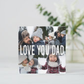 ラブユーパパフォトコラージュ父の日 シーズンカード (スタンド正面)