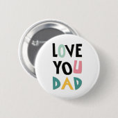 ラブユーパパボタン 缶バッジ (正面&裏面)