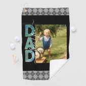 ラブユーパパワンフォト素朴 ゴルフタオル (インサイチュ)