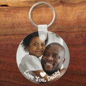 ラブユーパパ写真父の日 キーホルダー (正面)