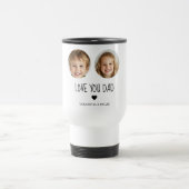 ラブユーパパ | パーソナライズされた顔写真 トラベルマグ (中央)