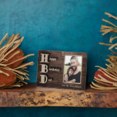 ラブユーパパ |フォトカスタムー |ハッピーバースデーパパ フォトプラーク (側面)