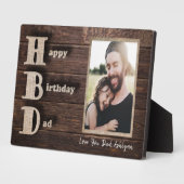 ラブユーパパ |フォトカスタムー |ハッピーバースデーパパ フォトプラーク (側面)