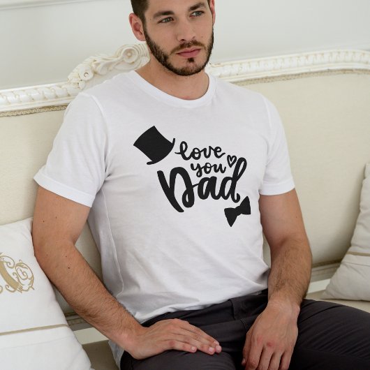 ラブユーパパ – 父の日のオーバーレイ Tシャツ