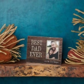 ラブユーパパ |素朴最高のパパカスタム写真 フォトプラーク (側面)