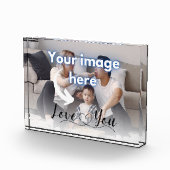 ラブユーファミリーキープサケ写真テンプレート フォトブロック (右)