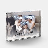 ラブユーファミリーキープサケ写真テンプレート フォトブロック (左)