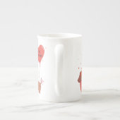ラブユーファー – 今までにかわいいダッシュンドッグ赤いハート ボーンチャイナマグカップ (裏面)