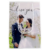 ラブユーフォトギフトバッグ ミディアムペーパーバッグ (裏面)