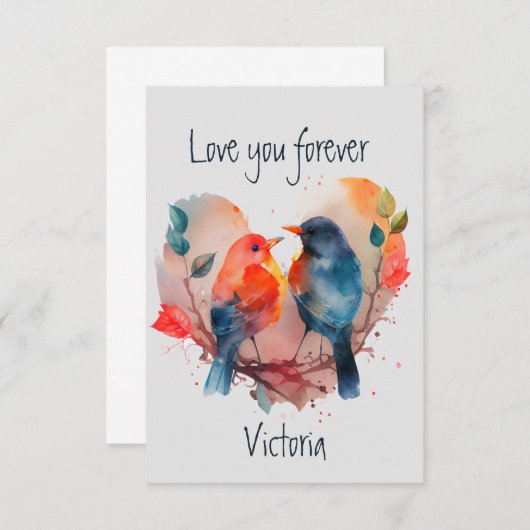 ラブユーフォーエバーバード名前をカスタムする (正面/裏面)