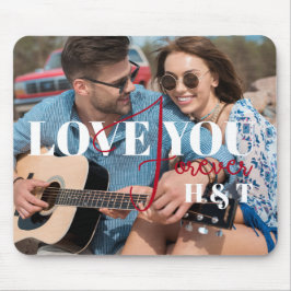 ラブユーフォーエバーモダンレンティネスカスタム写真 マウスパッド