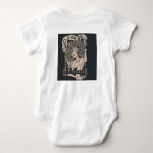 ラブユーヘアラビッシュサロン ベビーボディスーツ (裏面)