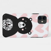 ラブユーベアリーカワイイくまガーリーピンクハート Case-Mate iPhoneケース (裏面(横))