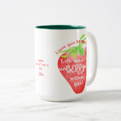 ラブユーベリーマリーストロベリースイートバレンタイン ツートーンマグカップ (正面右)