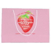 ラブユーベリーマリーストロベリースイートバレンタイン ラージペーパーバッグ (裏面)