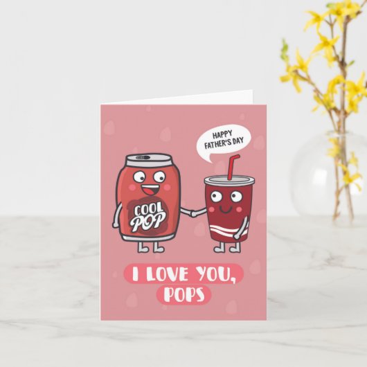 ラブユーポッププンズファーザーズデイカード カード (黄色い花)