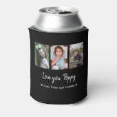 ラブユーポピー3フォトコラージブラックカスタム 缶クーラー (缶裏面)