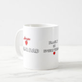 ラブユーママとパパマグ | 家族の感謝 コーヒーマグカップ (正面左)