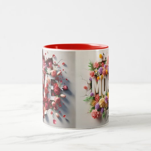 ラブユーマママザーズ・デイ・マグ ツートーンマグカップ (中央)