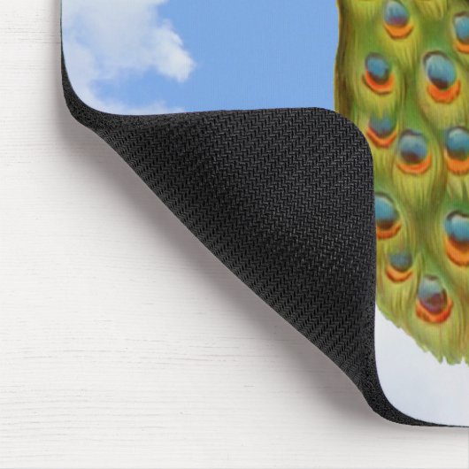 ラブユーママママピーコックパーソナライズされたマウスパッド マウスパッド (コーナー)