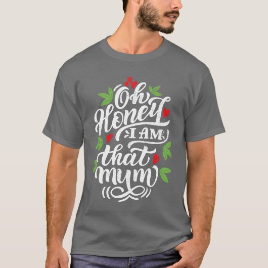 ラブユーマママママザーズデザイン Tシャツ (正面)
