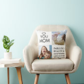 ラブユーママ家族フォトコラージュ装飾用クッション クッション (椅子)