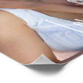 ラブユーママ母の日誕生日写真プリント ポスター (角)