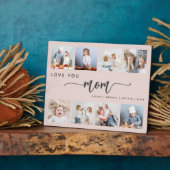 ラブユーママ8フォトコラージュ赤面ピンク フォトプラーク (側面)