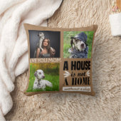 ラブユームマブラックカスタム引用文コラージュ&ドッグCush クッション (ブランケット)