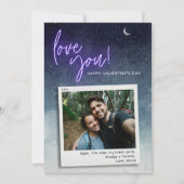 ラブユームーンスターカスタムズ写真バレンタインデー カード (正面)