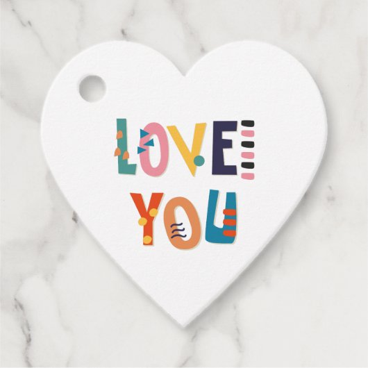 ラブユーメッセージカード フェイバータグ (正面)