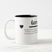 ラブユーモアタイポグラフィ | 2音式コーヒーマグ ツートーンマグカップ (左)