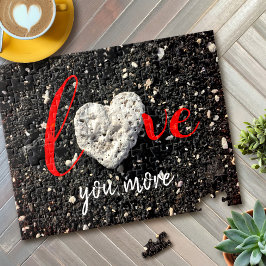 ラブユーモアハワイビーチコーラルハートロックフォト ジグソーパズル