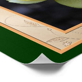 ラブユーモマイエローローズポスタパーソナライズされたープリント ポスター (角)