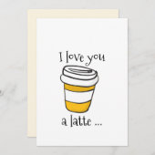 ラブユーラテ記念日カード (正面/裏面)