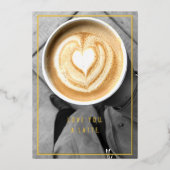 ラブユーラテ金ゴールドホイルカード 箔シーズンカード (正面)