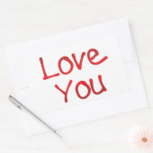 ラブユーレタリング 長方形シール (封筒)