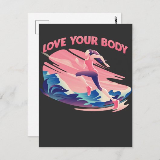 ラブユー体前向きマインドフィットネスランニングズ ポストカード (正面/裏面)