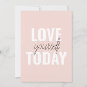 ラブユー前向きズトゥデイパステルピンク引用文 シーズンカード (正面)