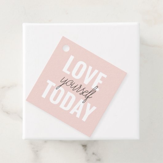 ラブユー前向きズトゥデイパステルピンク引用文 フェイバータグ (インサイチュ)