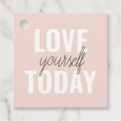 ラブユー前向きズトゥデイパステルピンク引用文 フェイバータグ (正面)