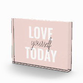 ラブユー前向きズトゥデイパステルピンク引用文 フォトブロック (右)