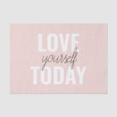 ラブユー前向きズトゥデイパステルピンク引用文 薄葉紙 (正面)